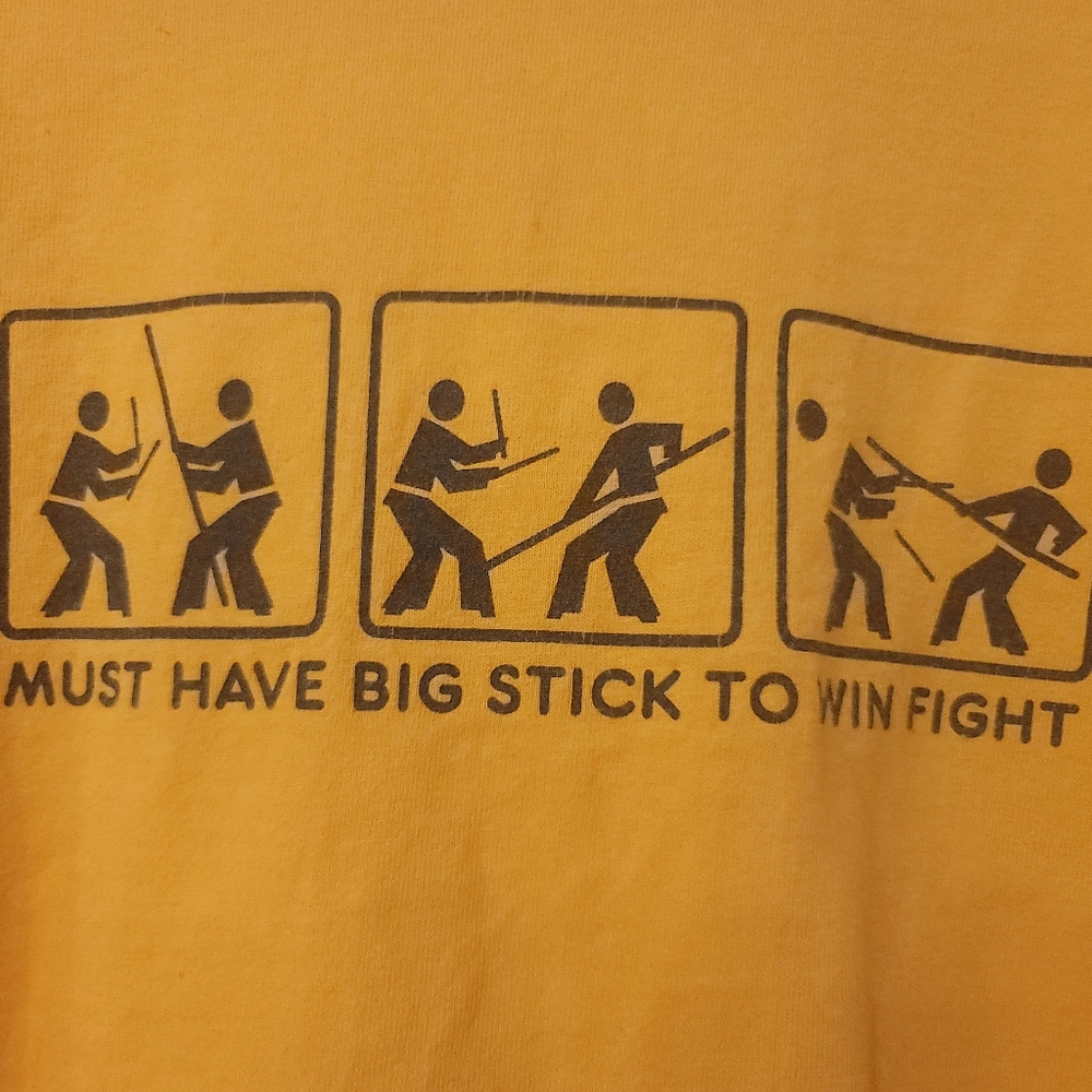 To the Edge Prime Cut Tees long sleeve, Must Have Big Stick to Win Fight